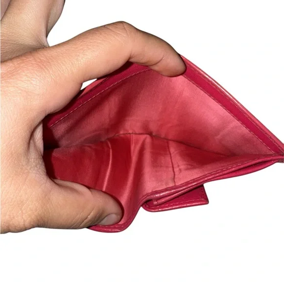 Prada Vitello Move Bi-Fold Pink Saffiano Leather Wallet - Picture 6 of 8